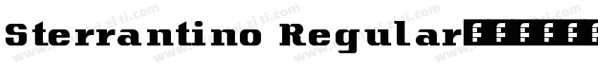 Sterrantino Regular字体转换